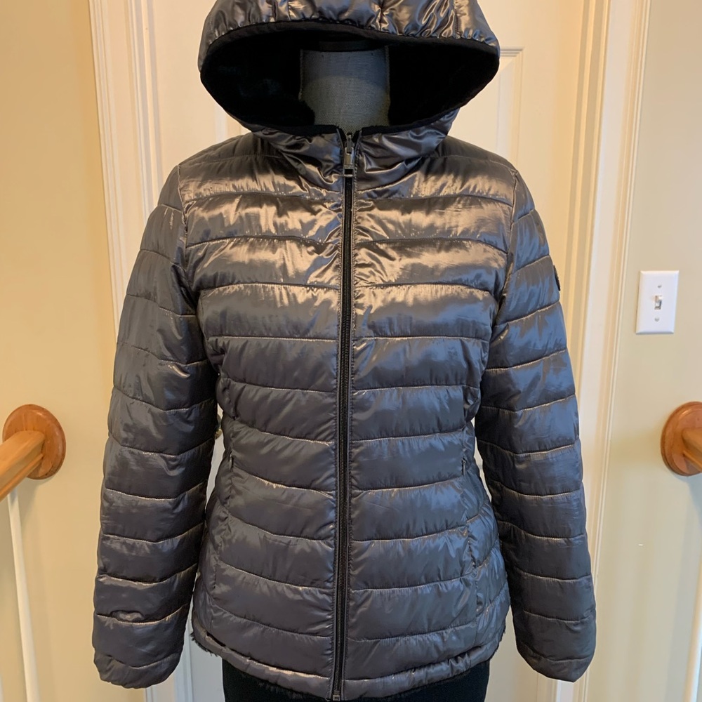 Andrew Marc Reversible Hooded Jacket. Soft Black … - image 7